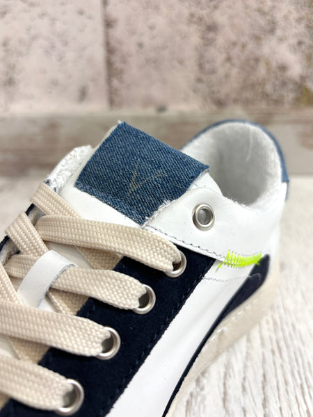 Sneakers Pablito logo giallo fluo