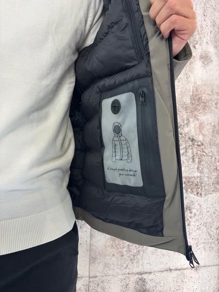 Giubbotto parka corto col. Fango