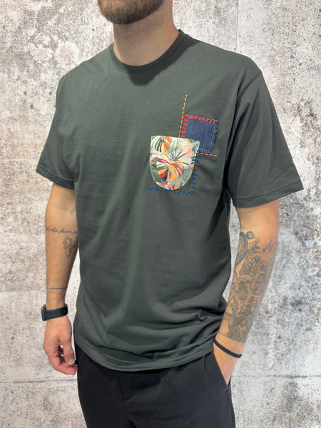 T-Shirt verde taschino premium
