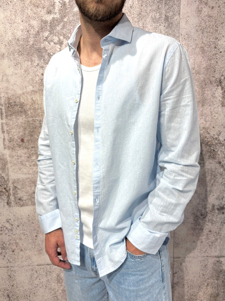 Light blue Linen/Cotton Shirt