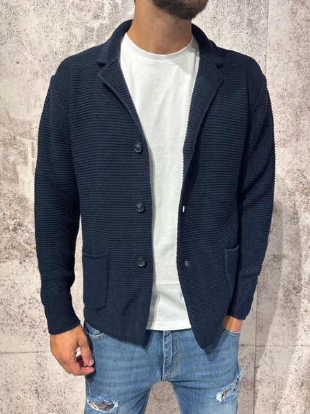 Giacca cardigan blu art.M28