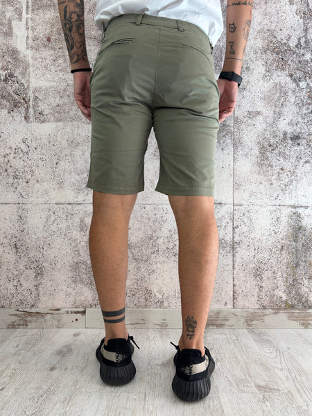 Bermuda chino cotone verde