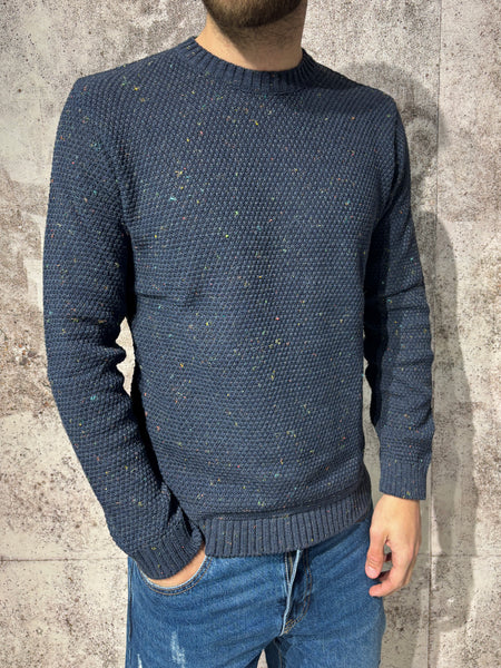 Maglioncino chicco di riso blu