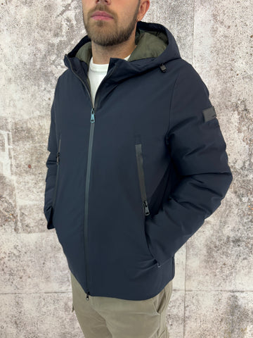 Giubbotto parka corto col. Blu