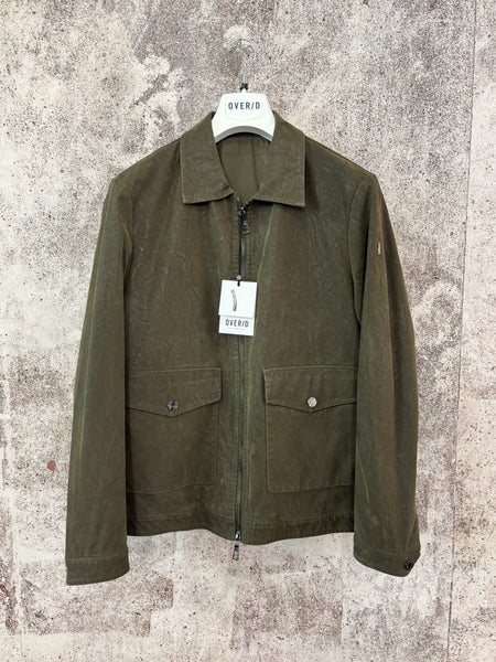 Giacca ecopelle militare