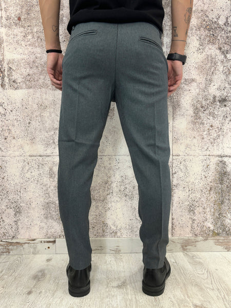 Pantalone 5 tasche grigio  Slim fit