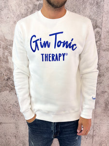 Felpa bianca Gin Tonic therapy