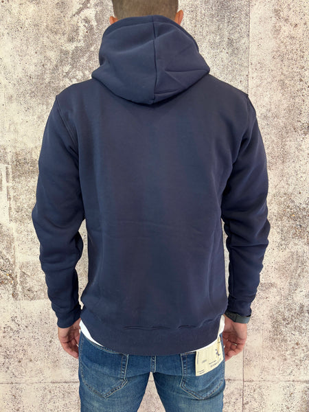 Felpa cappuccio blu Aspen