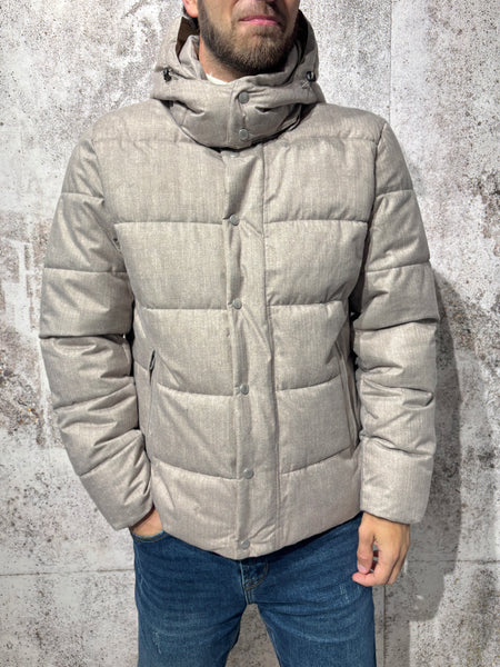 Giubbotto puffy beige J46