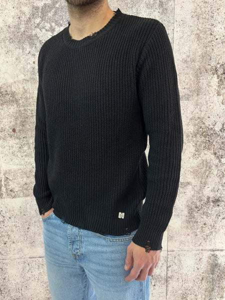 Black sweater with rips