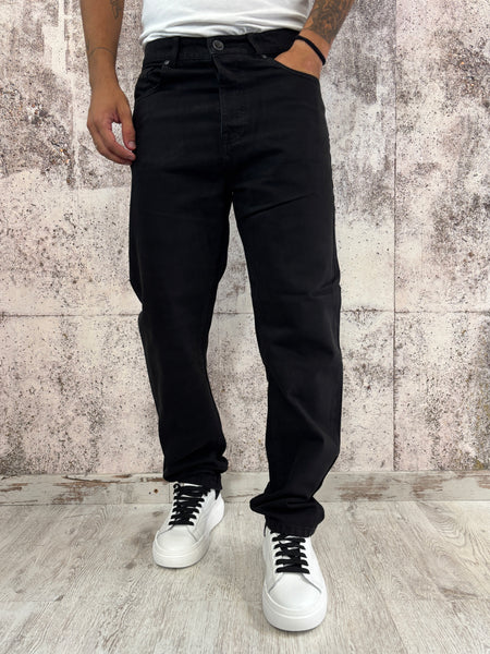Jeans straight fit nero