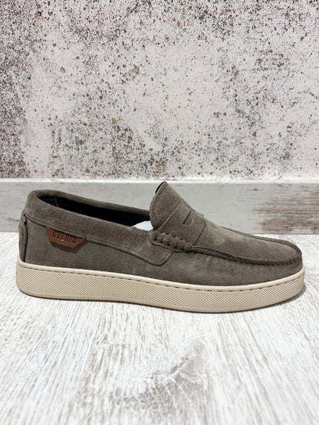 Mocassino camoscio taupe'