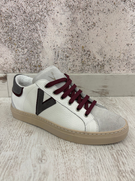 Sneakers Olympic bianca/grigia/bordeaux