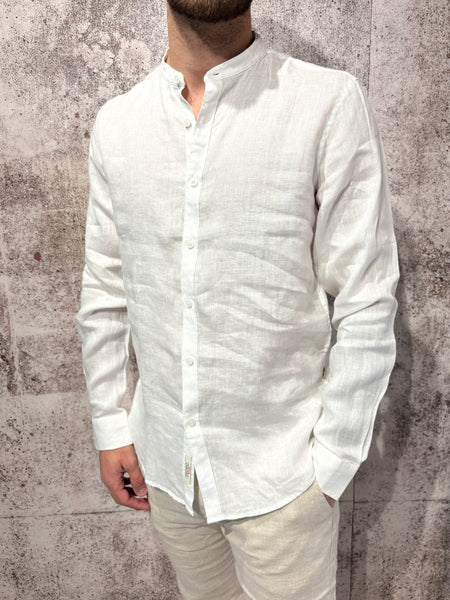 White linen Korean shirt