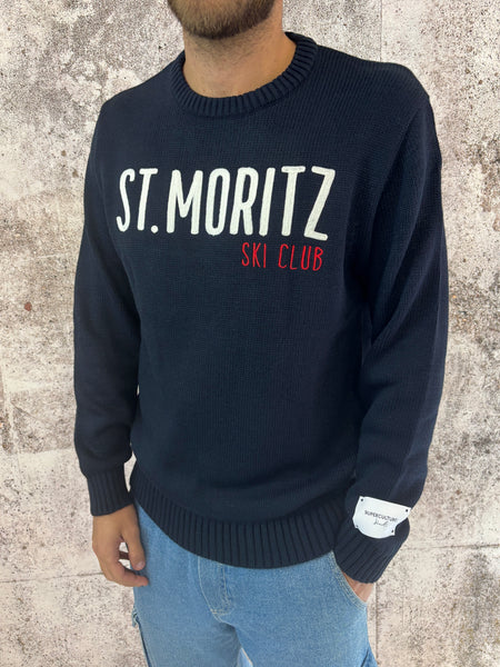 Maglione blu St moritz