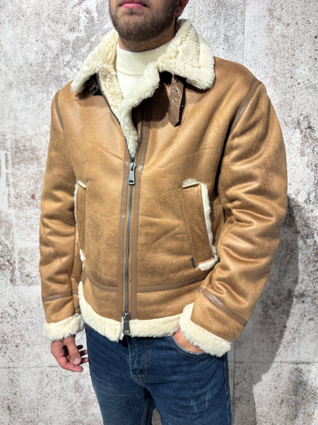 Montone ecopelle camel GL98