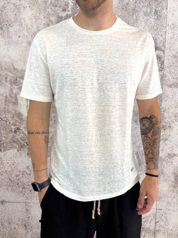 T-Shirt lino bianca