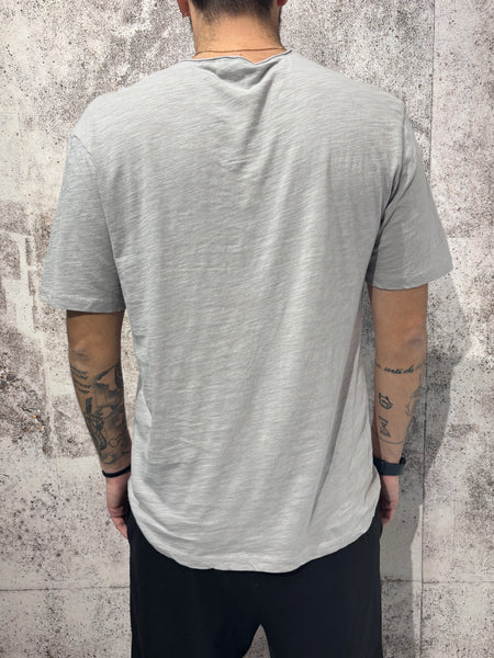 T-Shirt grigia fiammata