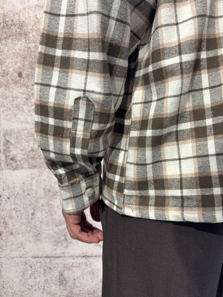 Camicia flanella scozzese moro