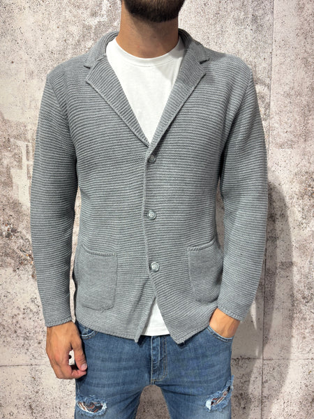 Giacca cardigan grigia art.M28