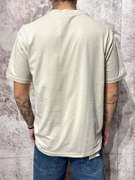 T-Shirt beige ricamo W