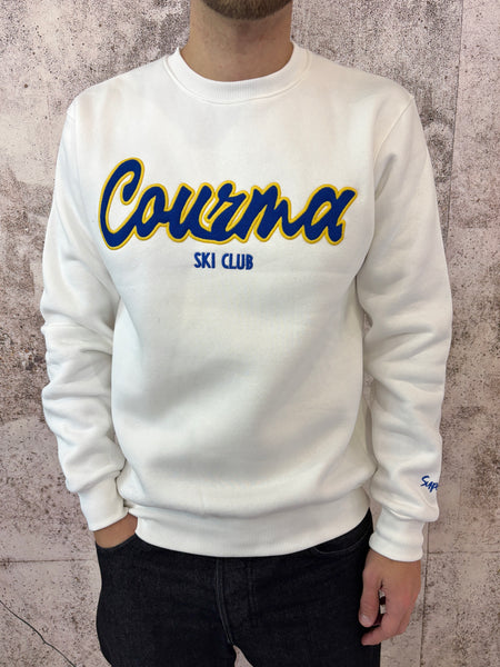 Felpa bianca Courma sky club