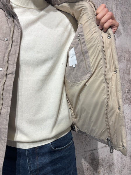 Giubbotto puffy beige J46
