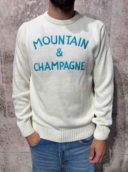 Maglione girocollo panna Mountain&Champagne
