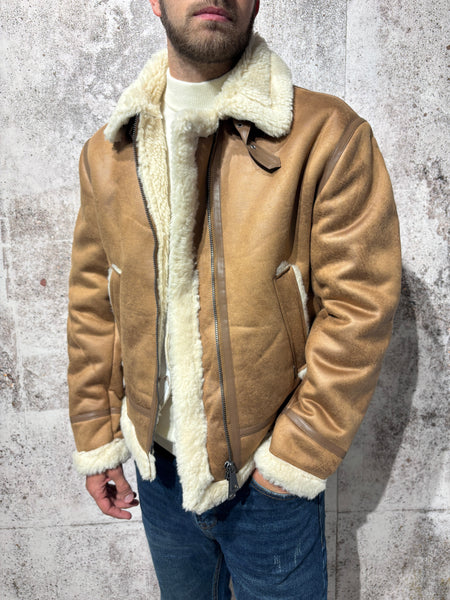 Montone ecopelle camel GL98