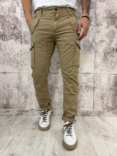 Pantalone cargo camel GL63
