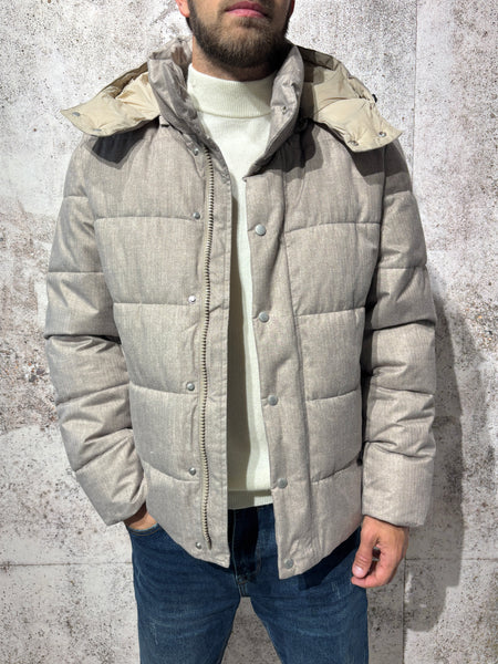 Giubbotto puffy beige J46