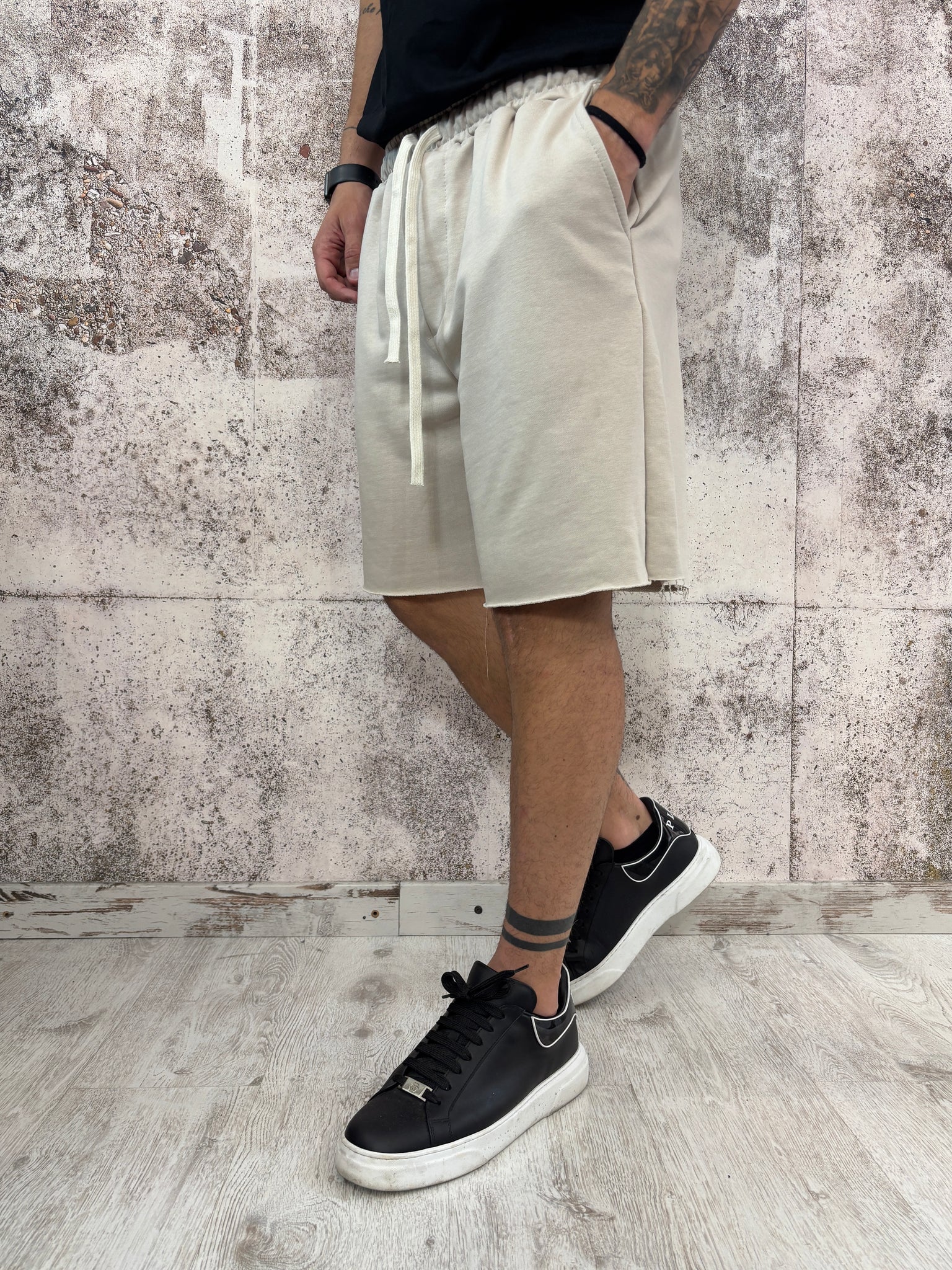 Bermuda tuta beige