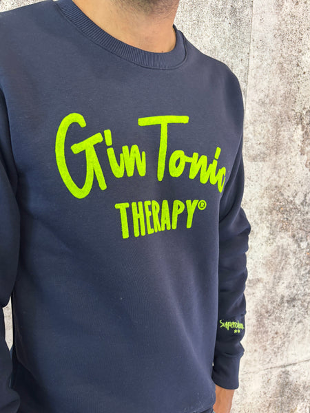 Felpa blu Gin Tonic therapy