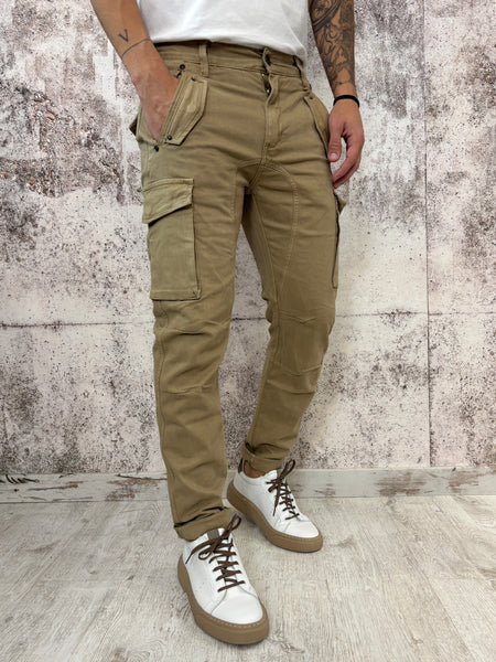 Pantalone cargo camel GL63