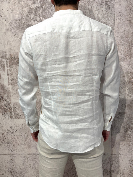 White linen Korean shirt