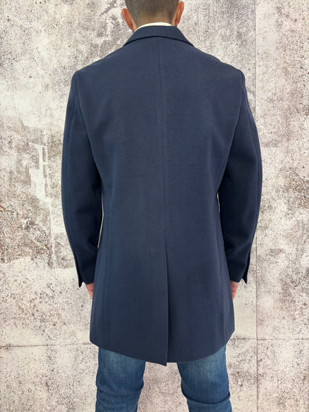 Cappotto foderato blu navy