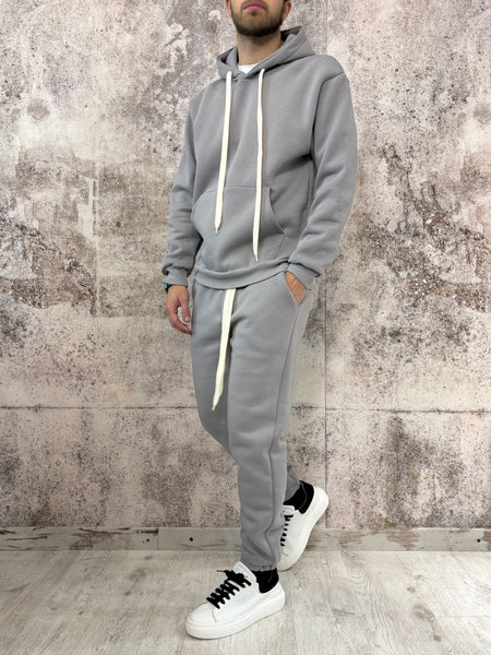 Completo tuta grigio perla