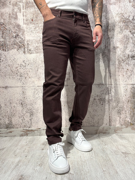 Jeans Slim Fit cioccolato