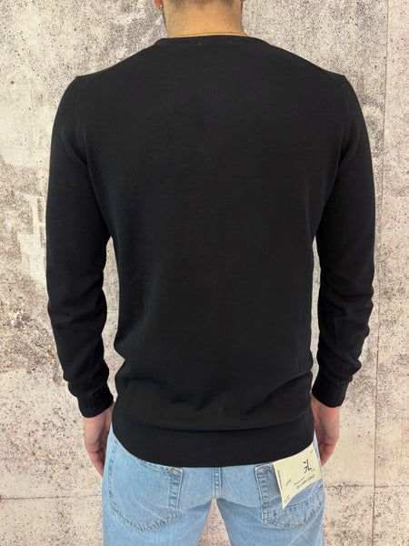 Maglioncino basic nero cotone