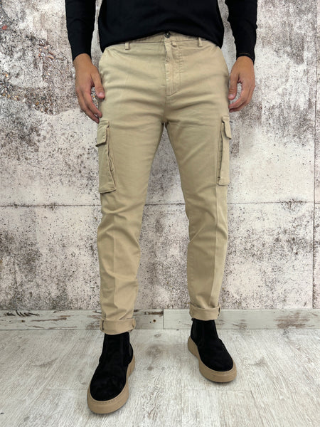 Pantalone cargo beige Slim Fit