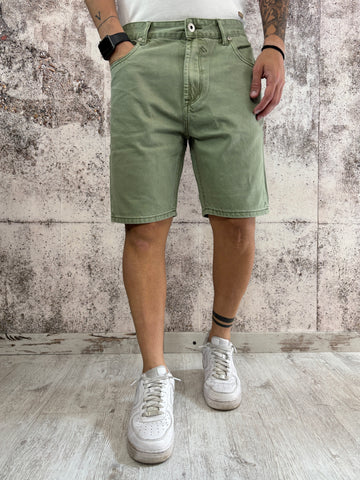 Bermuda jeans verde