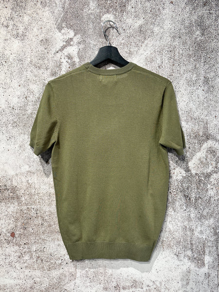 T-Shirt in maglia m/m militare