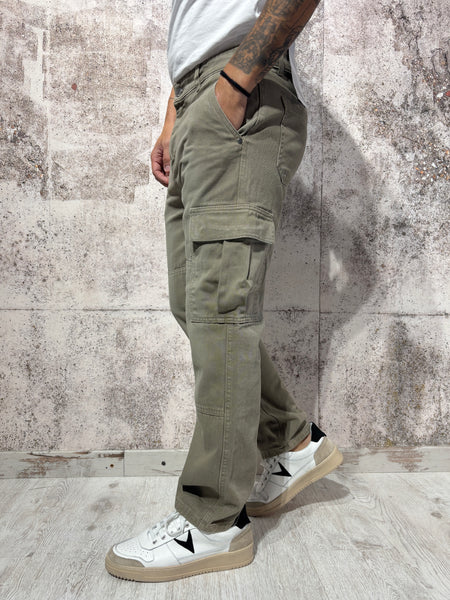 Pantalone cargo beige P14