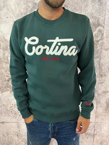 Felpa verde bosco Cortina