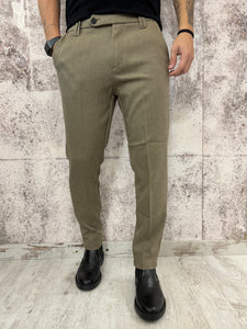 Pantalone 5 tasche khaki Slim Fit