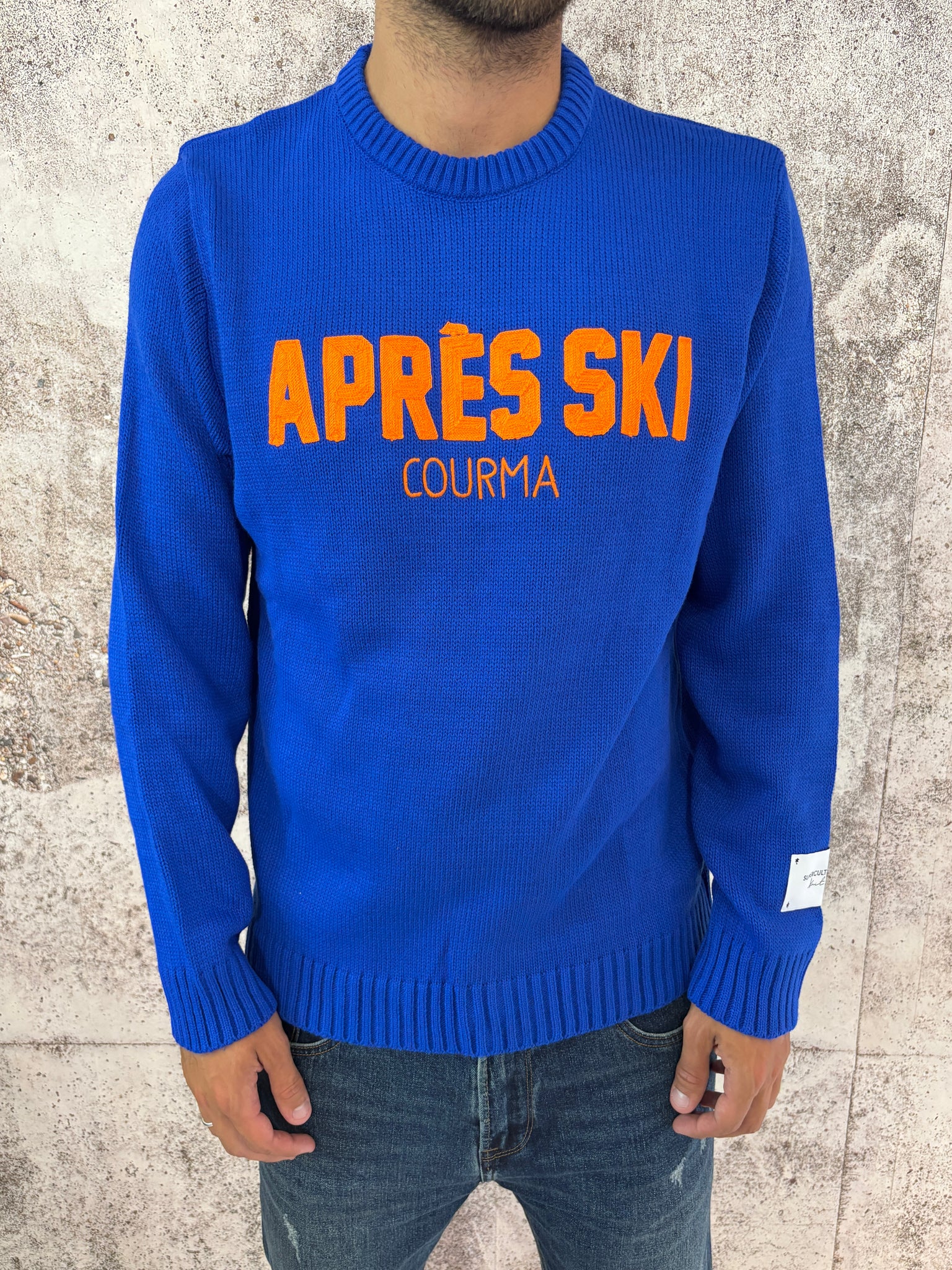 Maglione blu royal Apres Sky