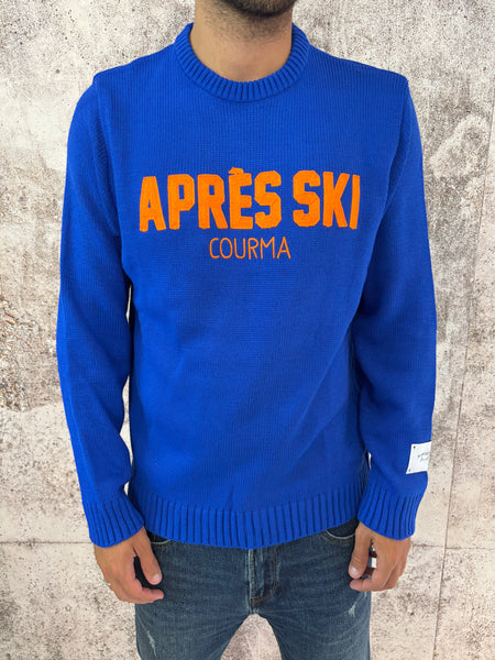 Maglione blu royal Apres Sky
