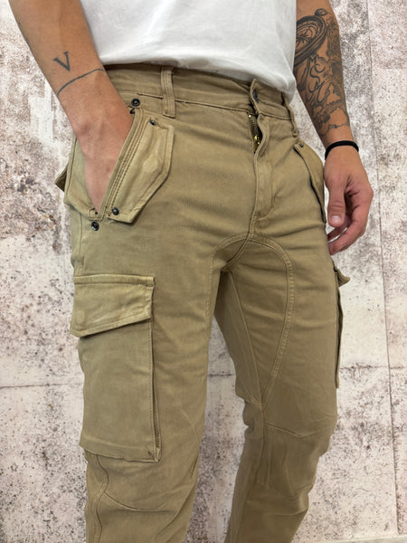 Pantalone cargo camel GL63
