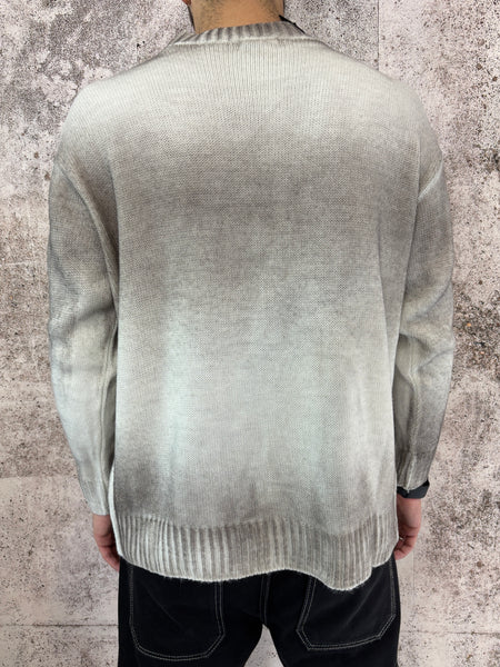 Maglione girocollo sfumato beige