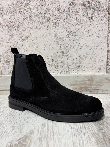 Stivaletto Chelsea camoscio nero